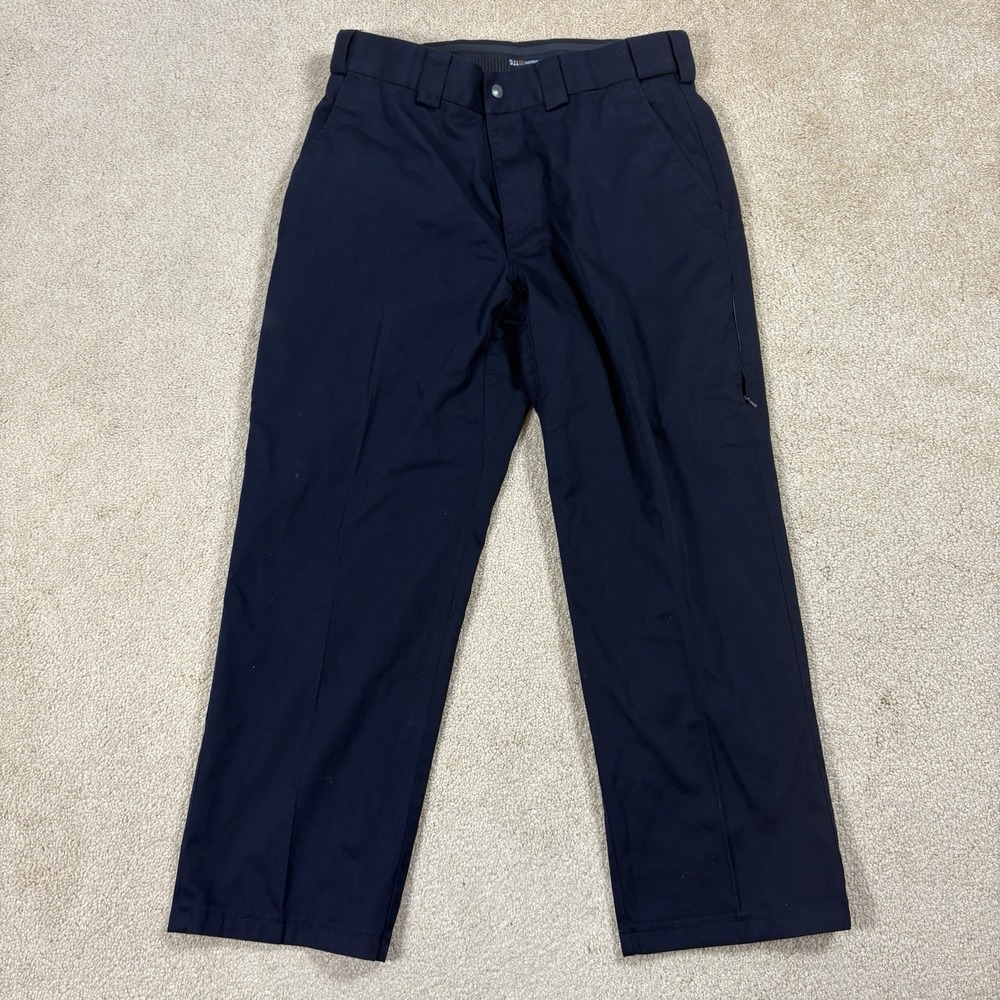 5.11 Tactical Pants Mens 36x27 Dark Navy Zip Pockets Fire/EMT TAC-105C
